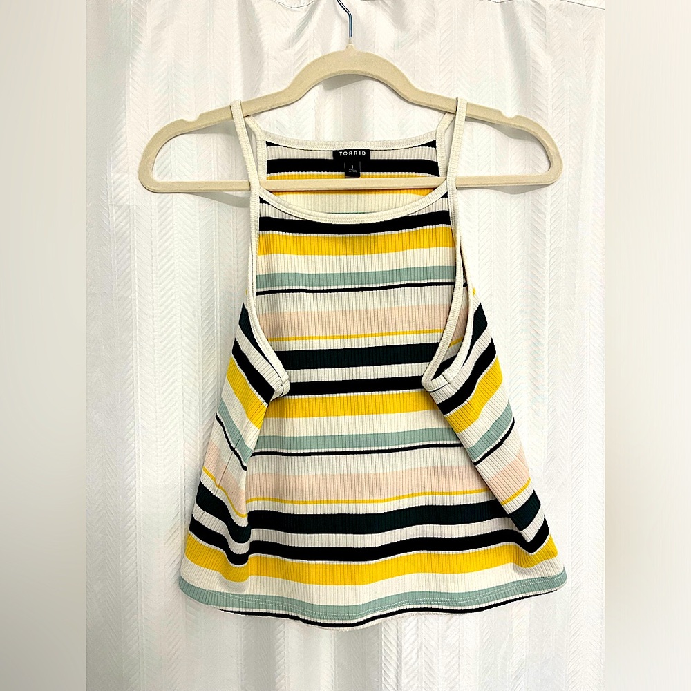 NWT Torrid Stripe Crop Tank